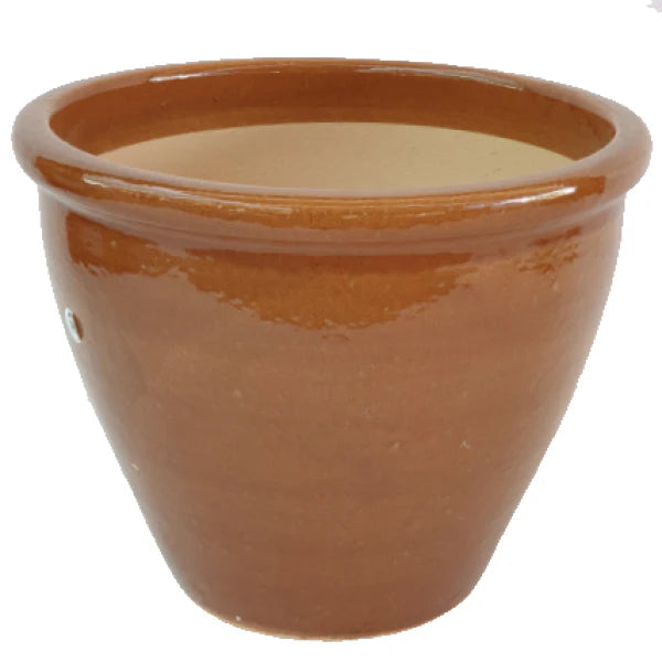 Ceramic Rolled Rim Pot
