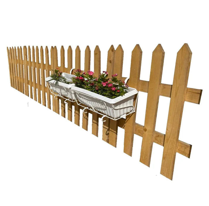 Handmade Cut Shape Wooden Fence