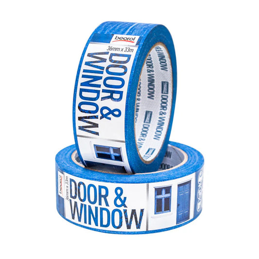 Beorol Masking Tape Door & Window Protection 36mm x 33m, 80ᵒC