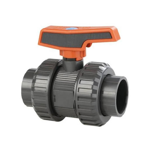 Cepex PVC HP Double Union Ball Valve Inch Anti Block | Made in Spain